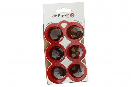 Kit de 6 douilles De Buyer Classic en Tritan + support de rangement