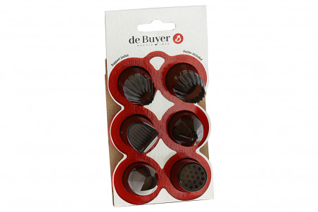 Lot de 6 douilles De Buyer Créatif en tritan - support de rangement
