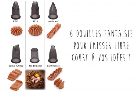 Lot de 6 douilles De Buyer Créatif en tritan - support de rangement