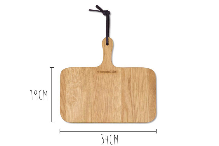 Planche à découper Dutchdeluxes XS en bois avec poignée - 34x19cm