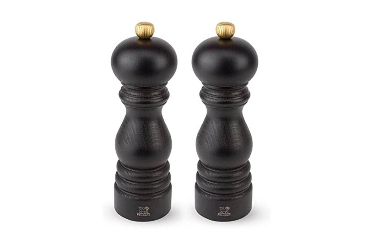 Lot de deux moulins à sel et poivre Peugeot U'Select - bois chocolat 18cm