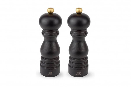 Lot de deux moulins à sel et poivre Peugeot U'Select - bois chocolat 18cm