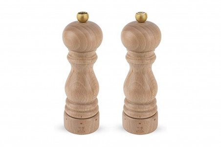 Lot de deux moulins à sel et poivre Peugeot U'Select - bois naturel 18cm
