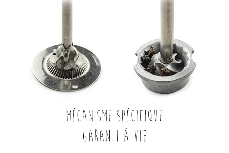 Lot de deux moulins à sel et poivre Peugeot Duo Bistro - bois d'olivier 10cm
