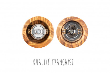 Lot de deux moulins à sel et poivre Peugeot Duo Bistro - bois d'olivier 10cm