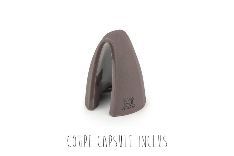 Tire-bouchon à levier Peugeot Baltaz en zamak + coupe-capsule - 14cm