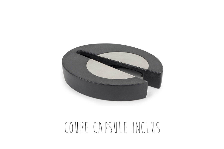Tire bouchon à levier Peugeot Baltaz Dark en zamak et ABS - 14cm