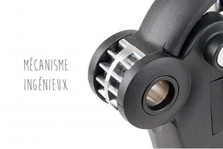 Tire bouchon à levier Peugeot Baltaz Dark en zamak et ABS - 14cm