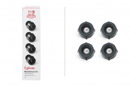 4 bouchons à vin Peugeot Epivac pour pompe à vide 3,5cm