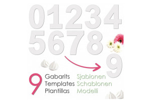 Kit number cake Scrapcooking réutilisable - 9 chiffres 2