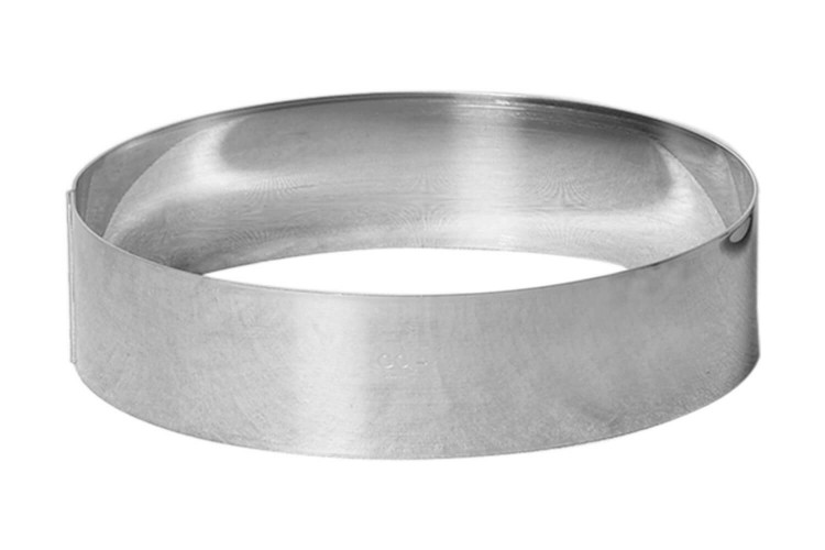 Cercle à entremet en inox Gobel bord haut et épaisseur 1mm