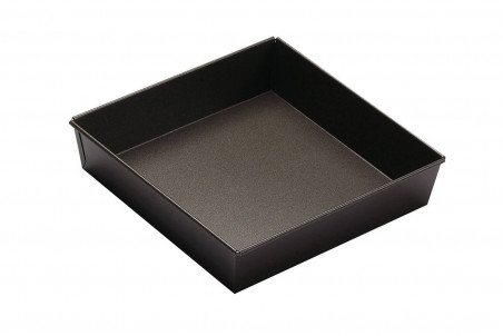 Moule à manqué carré Gobel en acier anti adhérent 22x22cm