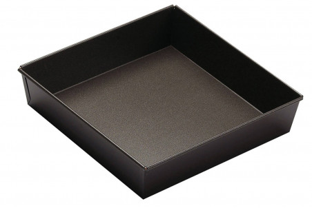 Moule à manqué carré en acier Gobel antiadhésif - 24x24cm