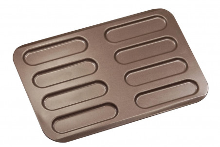 Moule à éclairs Gobel antiadhésif en acier - 8 pièces