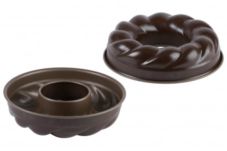 Moule à savarin torsadé Gobel antiadhésif en acier - diamètre 22cm