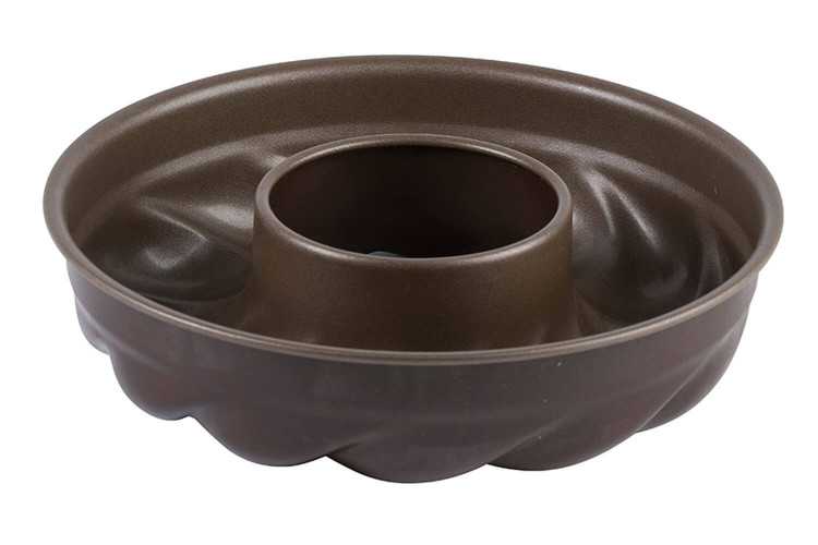 Moule à savarin torsadé Gobel antiadhésif en acier - diamètre 22cm
