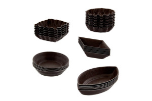 Boîte 30 petits-fours Gobel anti-adhérent - 5 formes