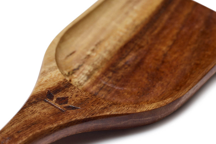Spatule 2 en 1 pour goûter et servir Dutchdeluxes bois d'acacia - 33,5x7cm