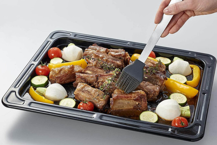 Pinceau en silicone Mastrad avec manche en inox