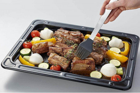 Pinceau en silicone Mastrad avec manche en inox