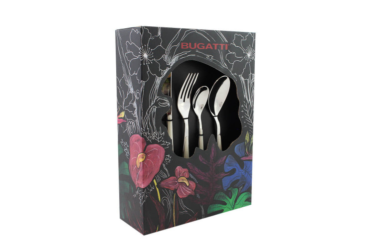 Ménagère 24 pièces ivoire Bugatti Glamour en inox 18/10