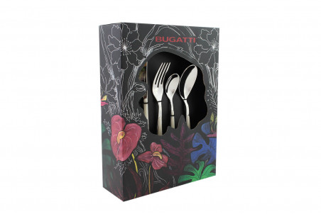 Ménagère 24 pièces ivoire Bugatti Glamour en inox 18/10