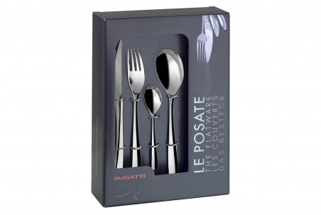 Ménagère 24 pièces Bugatti Preludio en inox 18/10