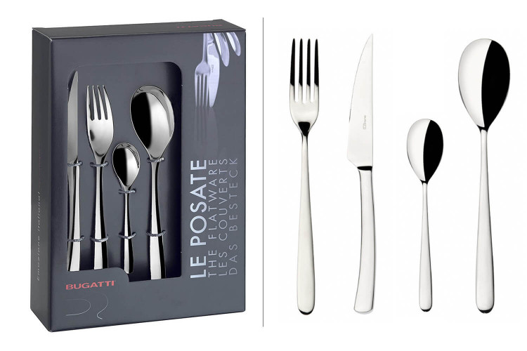 Ménagère 24 pièces Bugatti Preludio en inox 18/10