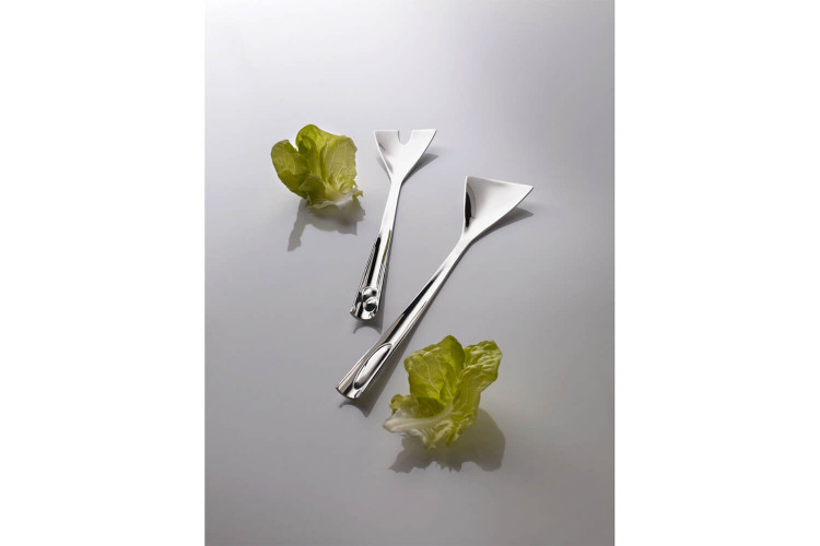 Couverts à salade Bugatti Acqua en inox 18/10 30cm