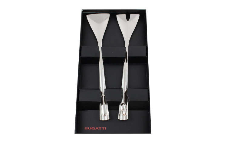 Couverts à salade Bugatti Acqua en inox 18/10 30cm