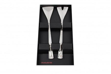 Couverts à salade Bugatti Acqua en inox 18/10 30cm