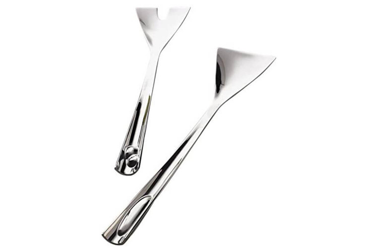 Couverts à salade Bugatti Acqua en inox 18/10 30cm