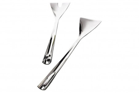 Couverts à salade Bugatti Acqua en inox 18/10 30cm