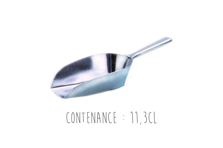 Pelle de cuisine en aluminium modèle main