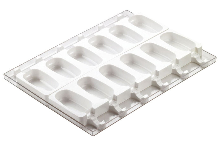Moule à glace Silikomart Stecco Flex en silicone - 12 esquimaux 92x42mm