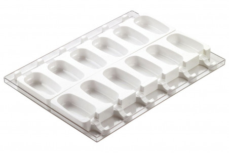 Moule à glace Silikomart Stecco Flex en silicone - 12 esquimaux 92x42mm