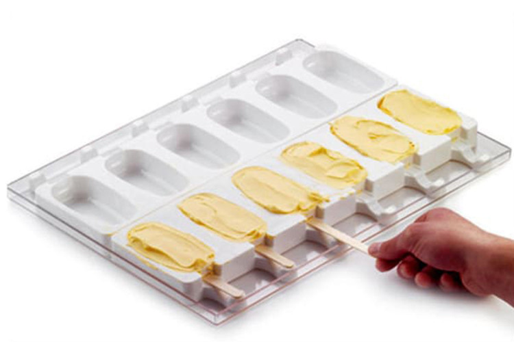 Moule à glace Silikomart Stecco Flex en silicone - 12 esquimaux 92x42mm