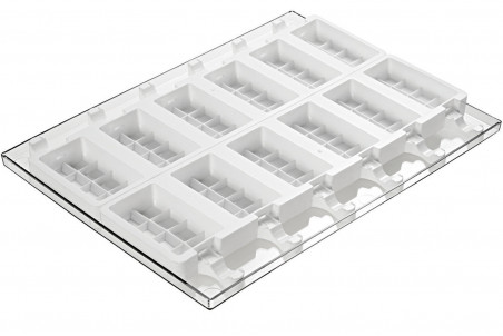 Moule à glace Silikomart Stecco Flex en silicone - 12 formes choco 92x48mm