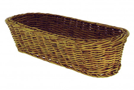 Corbeille à pain ovale en polypropylène 40x15cm