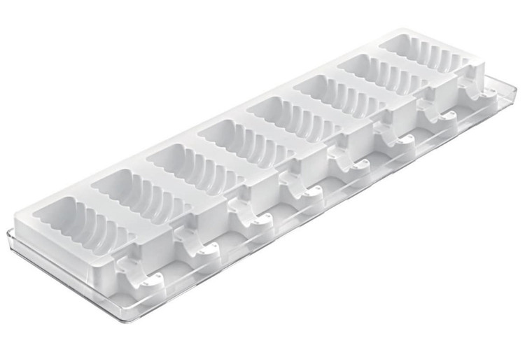Set de 2 moules à glace Silikomart Stecco Flex Mini en silicone - 16 mini tangos 67x32mm