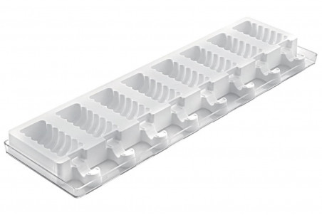 Set de 2 moules à glace Silikomart Stecco Flex Mini en silicone - 16 mini tangos 67x32mm