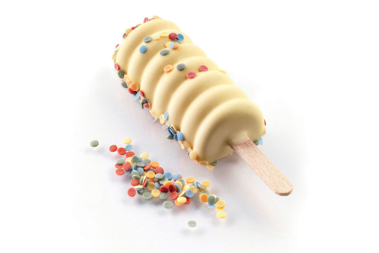 Set de 2 moules à glace Silikomart Stecco Flex Mini en silicone - 16 mini tangos 67x32mm