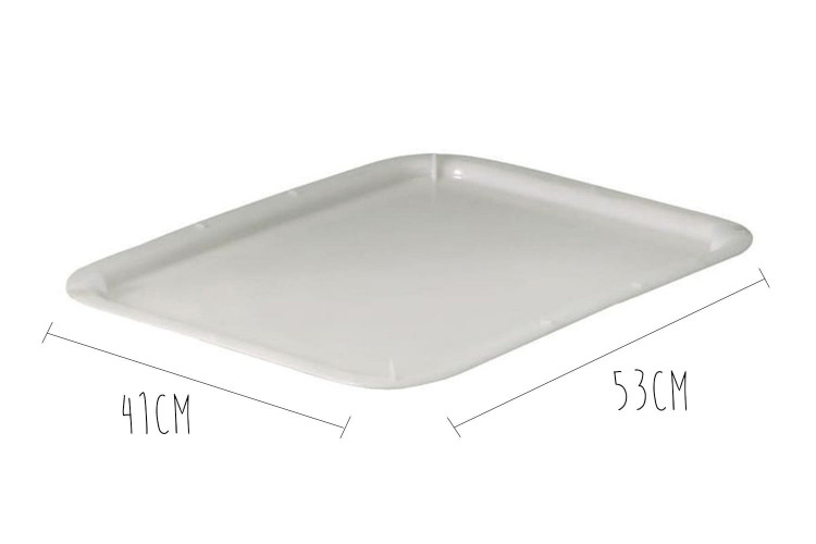 Couvercle pour bac à pâtons en polypropylène 53x41x2,5cm