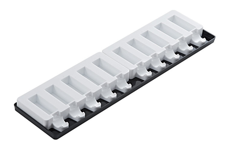 Moule à glace Silikomart Mini Stick en silicone - 10 barres rectangles 60x20mm