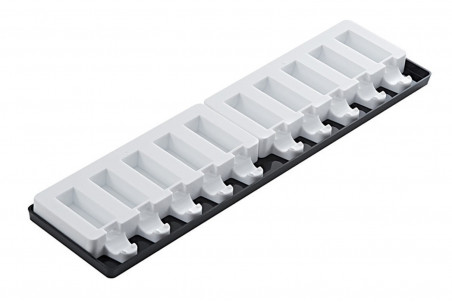 Moule à glace Silikomart Mini Stick en silicone - 10 barres rectangles 60x20mm