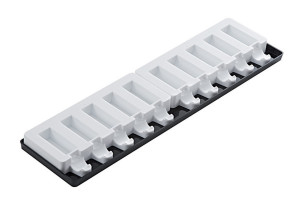 Moule à glace Silikomart Mini Stick en silicone - 10 barres arrondies 60x20mm 2