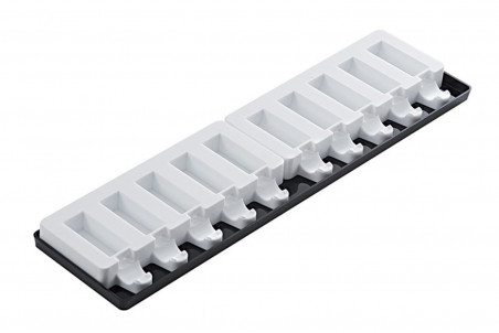 Moule à glace Silikomart Mini Stick en silicone - 10 barres arrondies 60x20mm