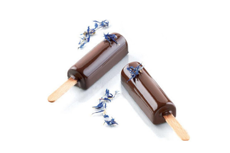 Moule à glace Silikomart Mini Stick en silicone - 10 barres arrondies 60x20mm