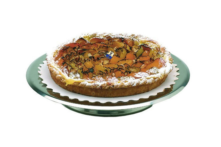 Présentoir à gâteaux en inox Ø30cm