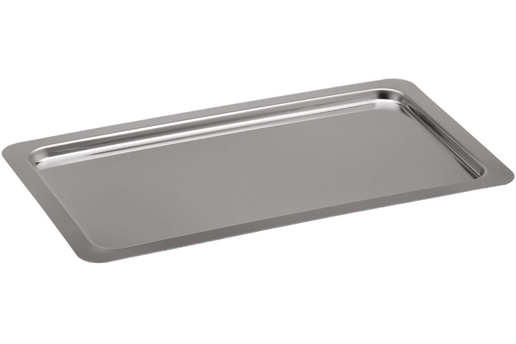 Plateau de service gastronorme GN 1/1 en acier inoxydable - 53x32,5cm